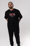 Tokyo Printed Front Black Oversize T-shirt Unisex Men's Women's Crew Neck - 4