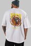 Vinsmoke Sanji Anime Back Printed White Oversize T-Shirt 100% Cotton Men Women - 5