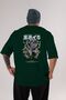 Monkey D. Luffy GEAR5 1 Anime Back Printed Emerald Green Oversize t-shirt cotton Men Women