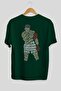The Champ Muhammad Ali Back Printed Emerald Green Oversize T-shirt Men Women Crewneck - 2