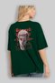Betrayed Back Printed Emerald Green Oversized t-shirt Unisex Men Women Crew Neck - 4