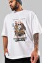 Roshi New Anime Front Printed White Oversized t-shirt for Men and Women - 3