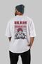 YUJIRO HANMA Anime Back Printed White Oversize t-shirt 100% cotton Men Women - 4