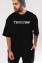 Turkish Delight Front Printed Black Oversize T-shirt Men's Women's Crew Neck - 7