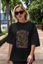 ONE PIECE (8) Anime Patterned Black Oversize T-Shirt - Men and Women - 5