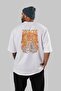 Naruto Itachi Uchiha Anime Back Printed White Oversize T-Shirt 100% Cotton Men Women - 4