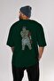 The Champ Muhammad Ali Back Printed Emerald Green Oversize T-shirt Men Women Crewneck - 5