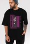 Kaguya Shinomiya 4 1 Anime Front Printed Black Oversize t-shirt Men Women - 7