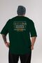 Barcelona Back Printed Emerald Green Oversize T-shirt Unisex Men's Women's Crew Neck