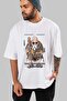 Roshi New Anime Front Printed White Oversized t-shirt for Men and Women - 7