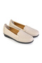 Genuine Leather Inside Heel Gel Beige Color Mother Shoes