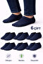 Men's Bamboo 6-Piece Stitch-Free Sneakers Socks