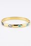 Steel 18 cm Double Sided Oval Evil Eye Women's Handcuff Bracelet Non-Tarnish Women's Bracelet Handcuffs - 2