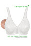Women's White (Lace) Combed Cotton Pocketed Prosthetic Bra