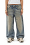 Smoky Blue Vintage Vintage Detailed Baggy Boyfriend Shalwar Jeans - 5