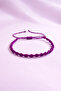 Spiral Macrame Bracelet Purple Adjustable Unisex Braided Rope Bracelet