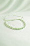 Spiral Macrame Bracelet Water Green Adjustable Unisex Braided Rope Bracelet with Elevator Buckle