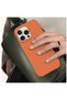Apple iPhone 15 Pro Compatible Case with Velvet Inside and Erasable Launch Case in Orange - 2