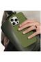 Apple iPhone 15 Pro Max Compatible Case with Velvet Inside and Erasable Launch Case Dark Green - 2