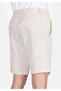 Regular Fit Mid Waist Straight Linen Men's Stone Shorts - 5