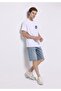 Regular Fit Round Neck Plain Men's White Short Sleeve T-Shirt - 3