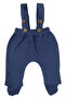 Baby Boy White Navy Car Patterned Baby Collared 5-Piece Hospital Discharge Set - 5