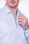 Classic Long Sleeve Thick Striped Gift Boxed Men's Shirt Fs-001260 - White Light Blue - 8
