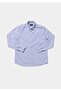Regular Fit Shirt Neck Striped Men's Blue Long Sleeve Shirt - 5