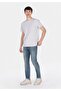 Regular Fit Men's Cotton Zipper Mid Indigo Denim Jean Pants - 3