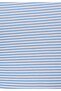Slim Fit Round Neck Striped Women's Blue Short Sleeve T-Shirt - 5