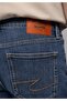 Slim Fit Men's Mid Indigo Denim Jean Trousers - 6