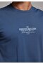 Regular Fit Round Neck Solid Men's Blue Short Sleeve T-Shirt - 4