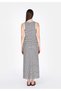 Slim Fit Striped Women's Navy Blue Sleeveless Dress - 2
