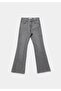 Regular Fit Women's Gray Denim Jean Trousers - 7