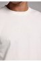 Comfort Fit Round Neck Plain Men's White Short Sleeve T-Shirt - 4