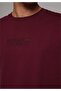 Comfort Fit Round Neck Plain Men's Purple Short Sleeve T-Shirt - 4