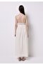 Regular Fit Cotton Lu Women's Ecru Dress - 2