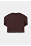 Regular Fit Round Neck Plain Women's Brown T-Shirt - 6