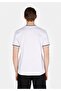 Regular Fit Round Neck Cotton of Jacquard Men's White Short Sleeve T-Shirt - 2