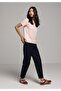 Regular Fit Round Neck Plain Women's Pink Short Sleeve T-Shirt - 3