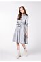 Regular Fit Women's Gray Dress - 3