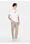Comfort Fit Round Neck Plain Men's White Short Sleeve T-Shirt - 3