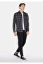 Regular Fit Shirt Neck Checked Men's Black Long Sleeve Shirt - 3