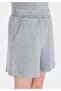 Regular Fit Mid Waist Straight Women's Gray Shorts - 5