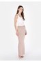 Slim Fit Straight Women's Beige Skirt