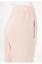 Regular Fit Mid Waist Straight Women's Beige Sweatpants - 6