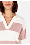 Slim Fit Polo Neck Women's Pink Sweater - 5