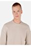 Regular Cut Crew Neck Beige Men's Long Sleeve T-Shirt Cl1071043 - 4