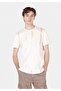 Regular Fit Round Neck Printed Men's Beige Short Sleeve T-Shirt