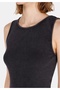 Slim Fit Straight Women's Anthracite Sleeveless Dress - 4